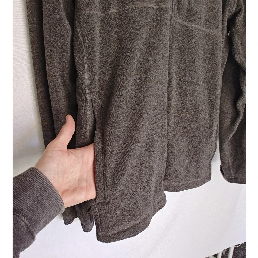 The North Face Polartec Classic Full Zip Fleece‎ Jacket Men's Gray Red Medium